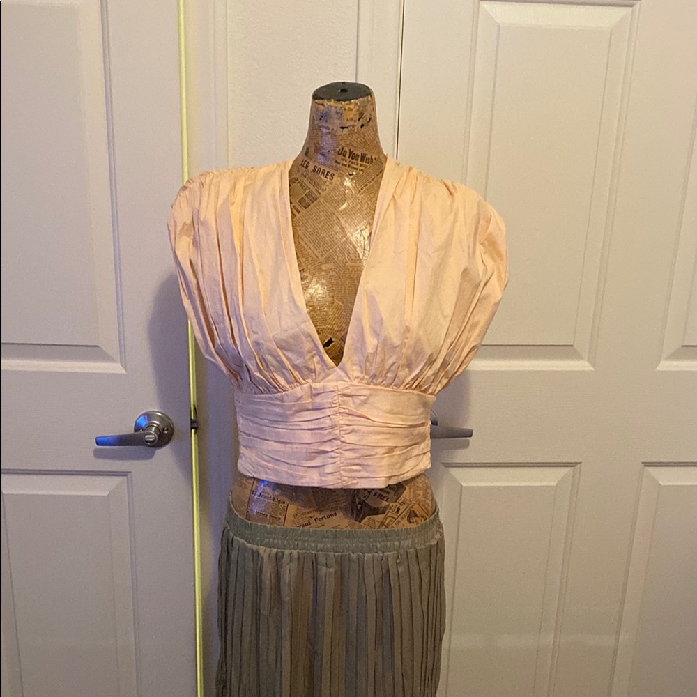 Lovers + Friends Peach Blouse